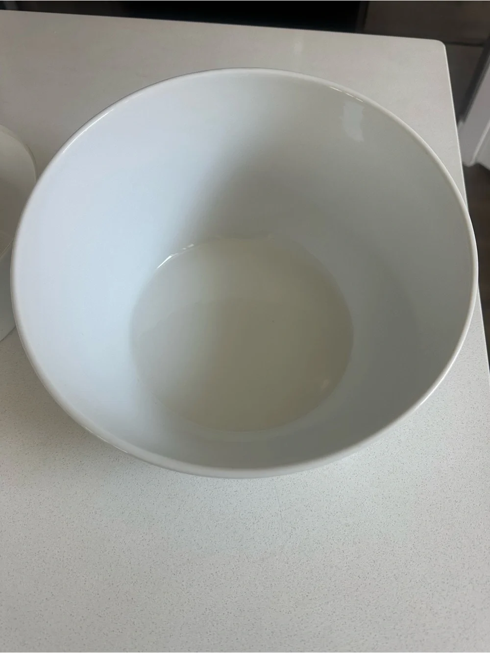 Crate & Barrel White Ceramic Bowls - Set of 2